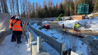 Rinforzata la sorveglianza al cantiere della pista di bob di Cortina