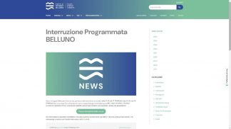 Perdita d’acqua in centro a Belluno: l’interruzione della fornitura idrica