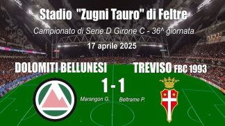 La Dolomiti guarda già alla trasferta di Noale. Manca una vittoria alla conquista della serie C.
