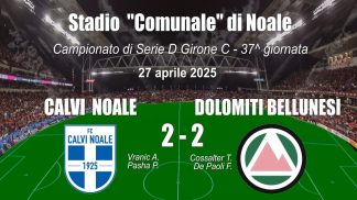 Calcio, serie D: Dolomiti frenata a Noale. Domenica c’è da battere a Feltre il Brian Lignano