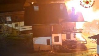 Incendio a Zoldo Alto: nessuna persona coinvolta