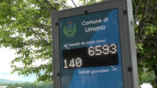 Limana, installato il nuovo contabiciclette: “Analisi del cicloturismo e sviluppo dell’economia”
