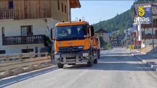 Frana di Cancia: Alemagna riaperta e operai al lavoro