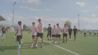 Entusiasmo ed emozione al primo allenamento della Dolomiti Bellunesi verso la serie C