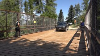 Colle del Nevegal: inaugurato il nuovo ponte delle Erte