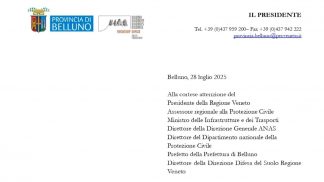 Palazzo Piloni scrive alle Istituzioni: al centro le criticità della SS51 di Alemagna
