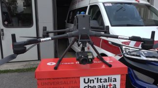 La Croce Rossa Feltrina avvia le operazioni di soccorso tramite droni impermeabili