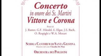 Emozioni e musica lunedì 22 a Feltre con il concerto in onore dei Santi Patroni Vittore e Corona