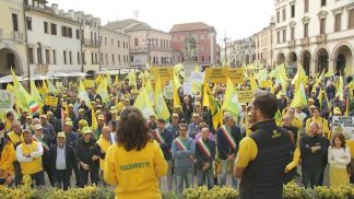 Agricoltori bellunesi in trasferta per difendere il grano italiano