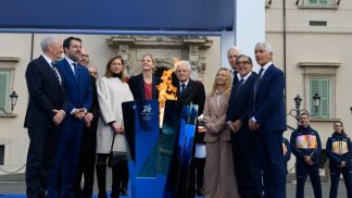 Accesa a Roma la Fiamma Olimpica