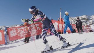 Goggia, Vonn e Brignone in allenamento alla Ski Area San Pellegrino