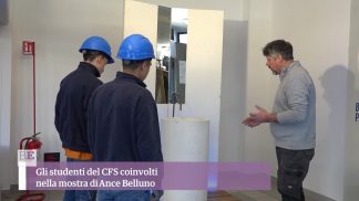Gli studenti del CFS coinvolti nella mostra di Ance Belluno