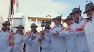 Il viaggio della Fiamma Olimpica dal Vajont a Cortina