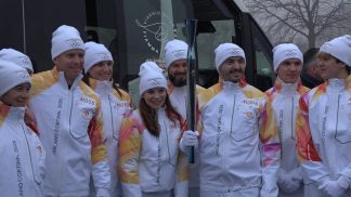 I primi passi verso Cortina: il “riscaldamento” dei tedofori in Alpago e la partenza da Polpet