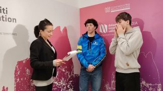 Piero Molin e Leonardo d’Incà. Due giovani promesse dello sci ospiti del Tedoforo