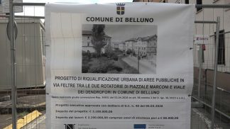 Via Feltre: iniziati i lavori di riqualificazione