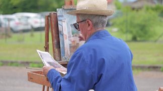 Dipingere all’aria aperta: a Pieve di Limana è tornata l’ex tempore di pittura.
