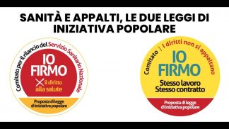 Sanità e appalti: al via la raccolta firme di Cgil per le proposte di legge di iniziativa popolare