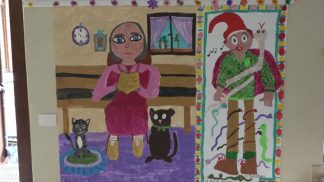 Alla Scuola Primaria di Badilet i murales dei bambini raccontano le leggende del territorio