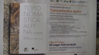 Presentato il volume “Toponomastica alpina”, edito dalla Fondazione Giovanni Angelini