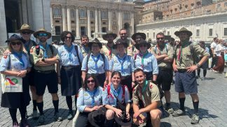 Una delegazione di scout bellunesi a Roma in occasione dell’incontro con Papa Leone