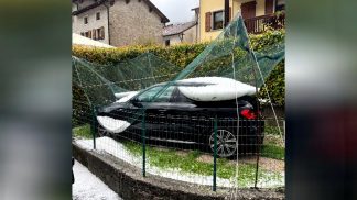 Violenta grandinata a Longarone, la conta dei danni