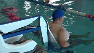 Un nuovo sollevatore alla piscina di Santa Giustina