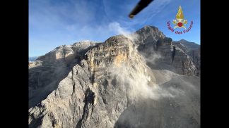 Frana sulla Tofana, nessun coinvolto: chiuso il sentiero della Cengia Paolina